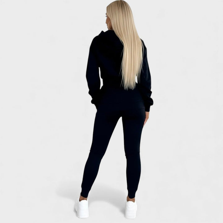 Maayan - Set Casual Composto da Felpa Con Cappuccio a Maniche Lunghe e Pantaloni