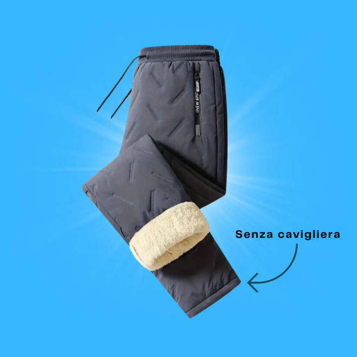 PolarPants - Pantaloni Termici in Pile per Uomo e Donna