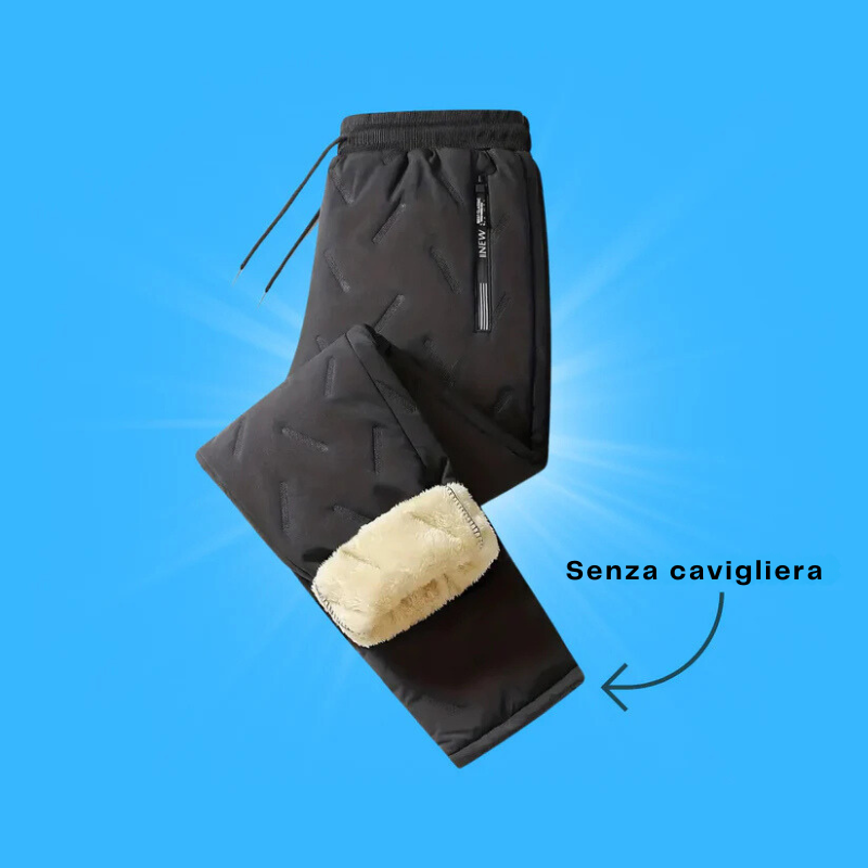 PolarPants - Pantaloni Termici in Pile per Uomo e Donna