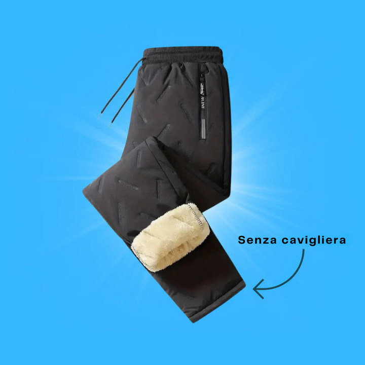 PolarPants - Pantaloni Termici in Pile per Uomo e Donna