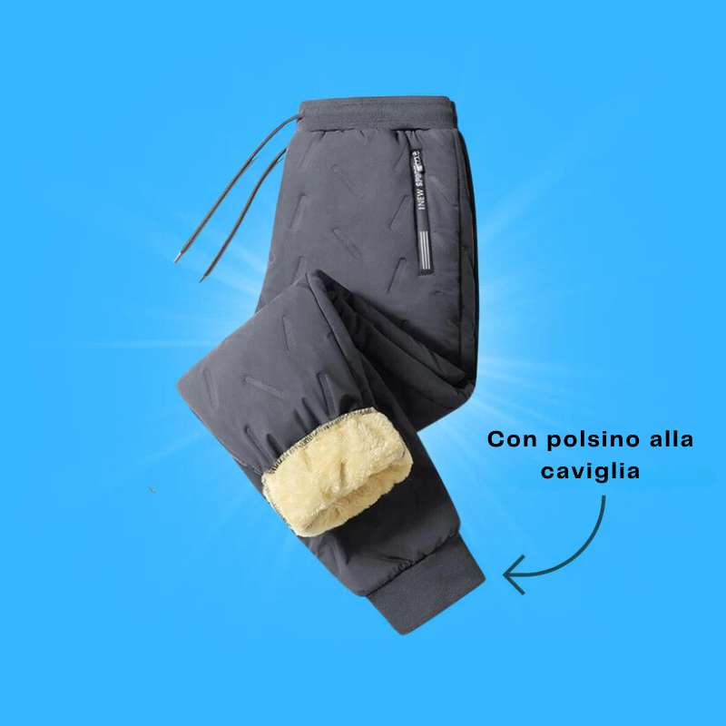 PolarPants - Pantaloni Termici in Pile per Uomo e Donna