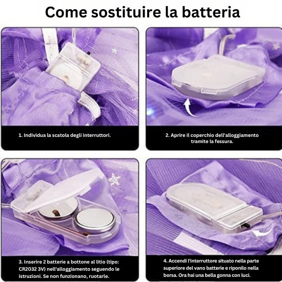 Keturah - Gonna Tutù LED Magica e Luminosa