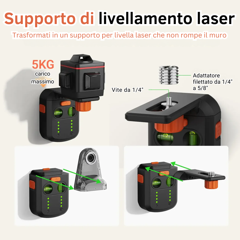 LaserAlign - Livella Laser Master kit Attrezzi