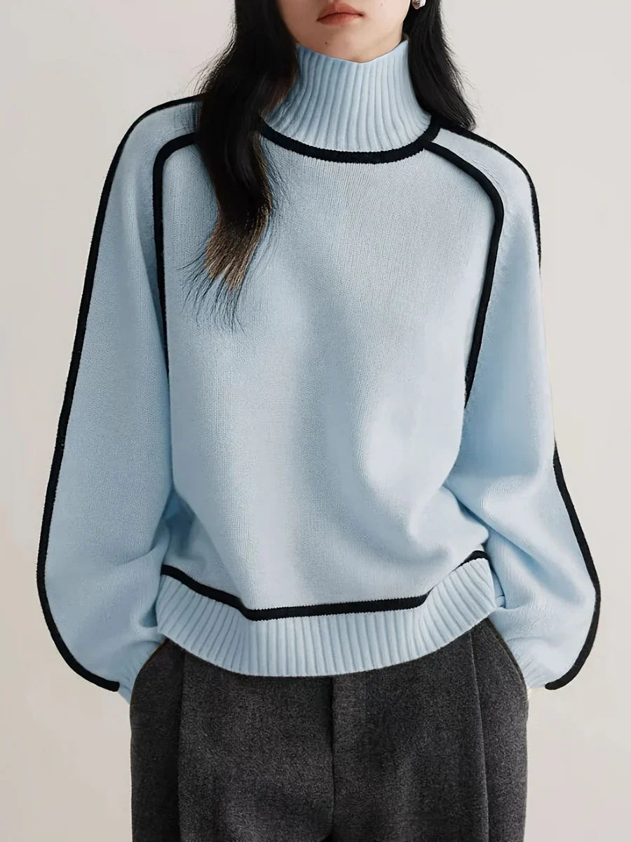 Karina – Elegante Maglione a Collo Alto