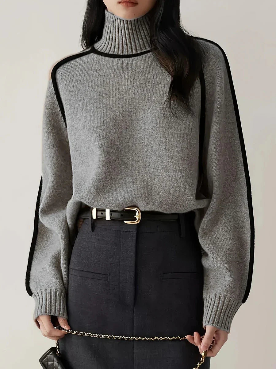 Karina – Elegante Maglione a Collo Alto