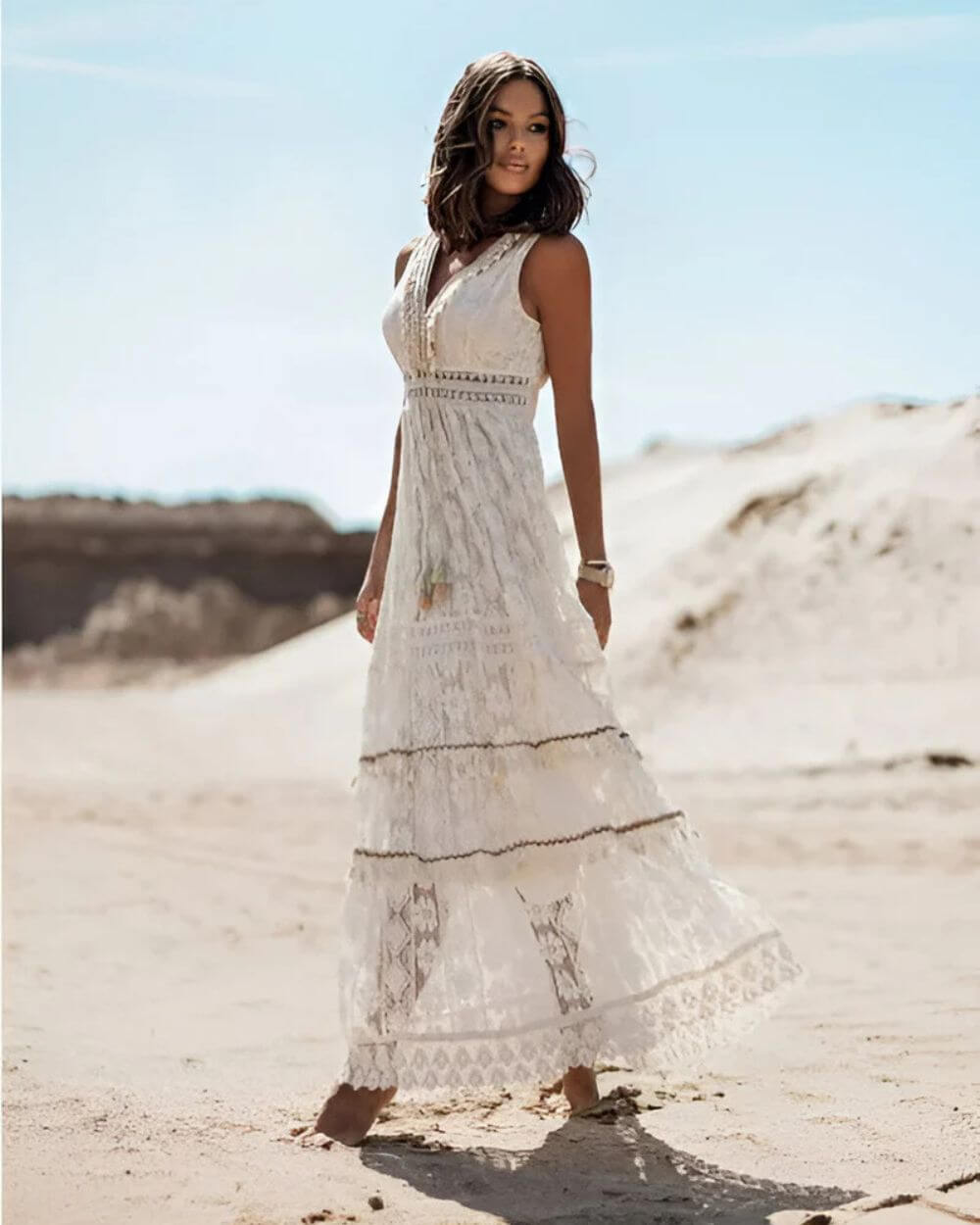 Jooli - Abito Elegante In Stile Bohémien