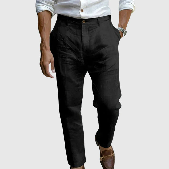 Aminuddin - Causale Sciolto Linen Pantalone