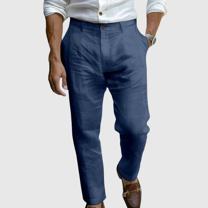 Aminuddin - Causale Sciolto Linen Pantalone