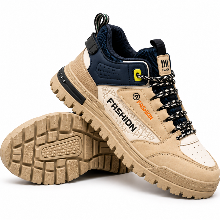 Albarran - Sneakers Con Inserti a Contrasto e Suola Spessa