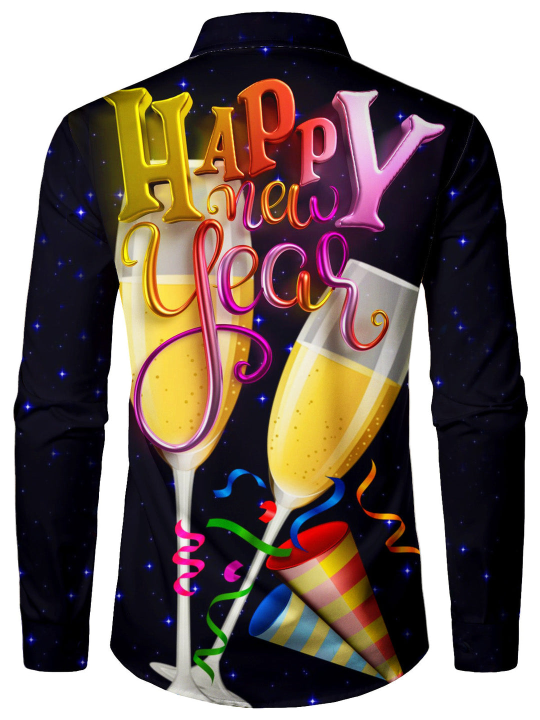 Jabriel - Camicia da Cocktail Natalizia a Maniche Lunghe per uomo, ideale per la Notte di Capodanno