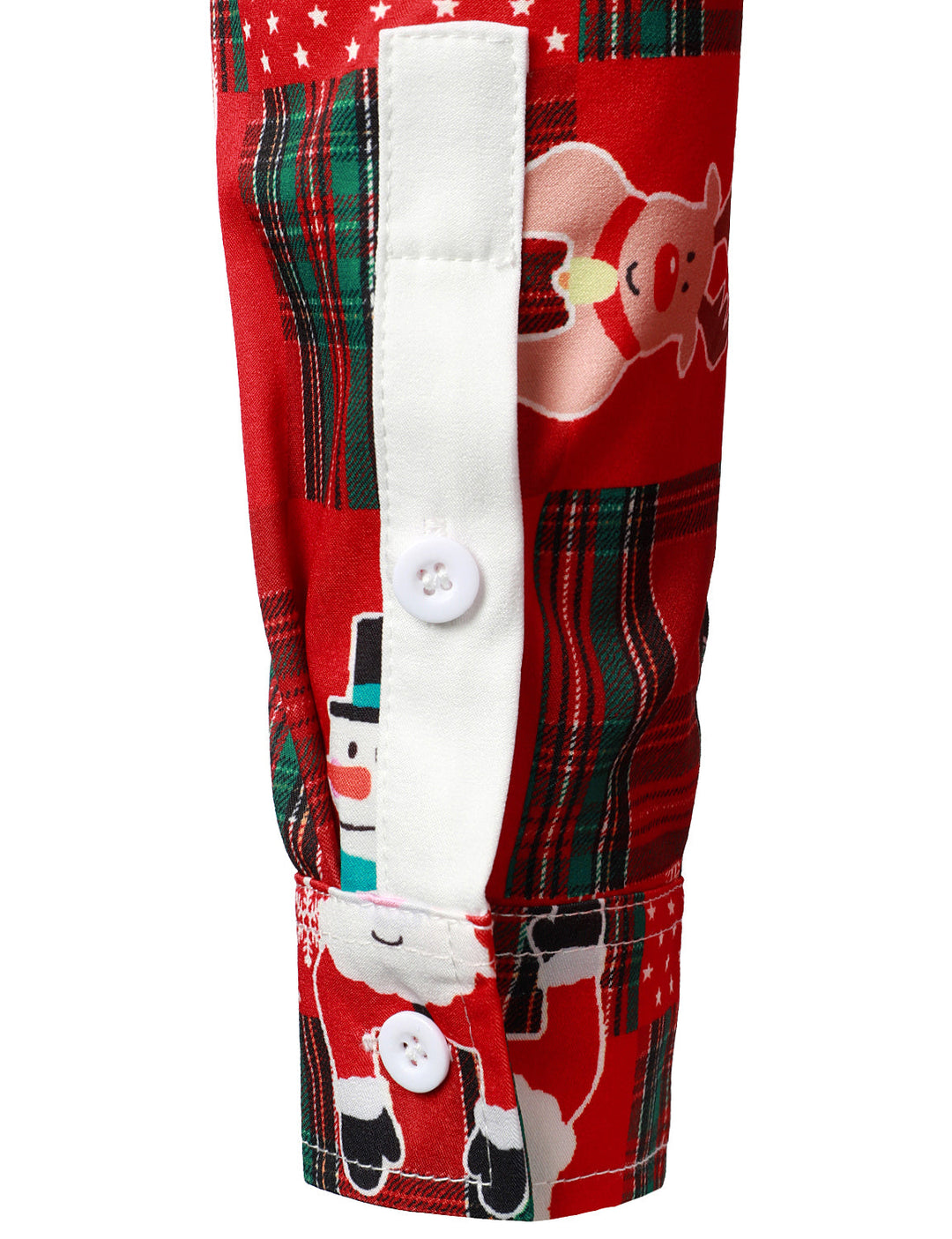 Hunter - Camicia da uomo Vintage a Maniche Lunghe con Motivo Tartan Rosso, design Natalizio