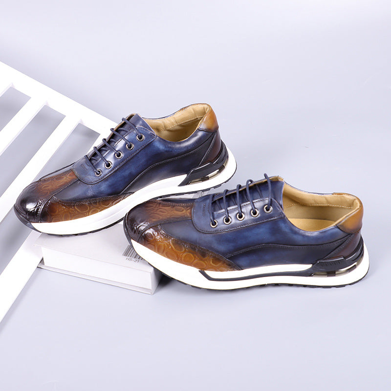 Hitmayer - Scarpa Da Ginnastica In Pelle Con Lacci