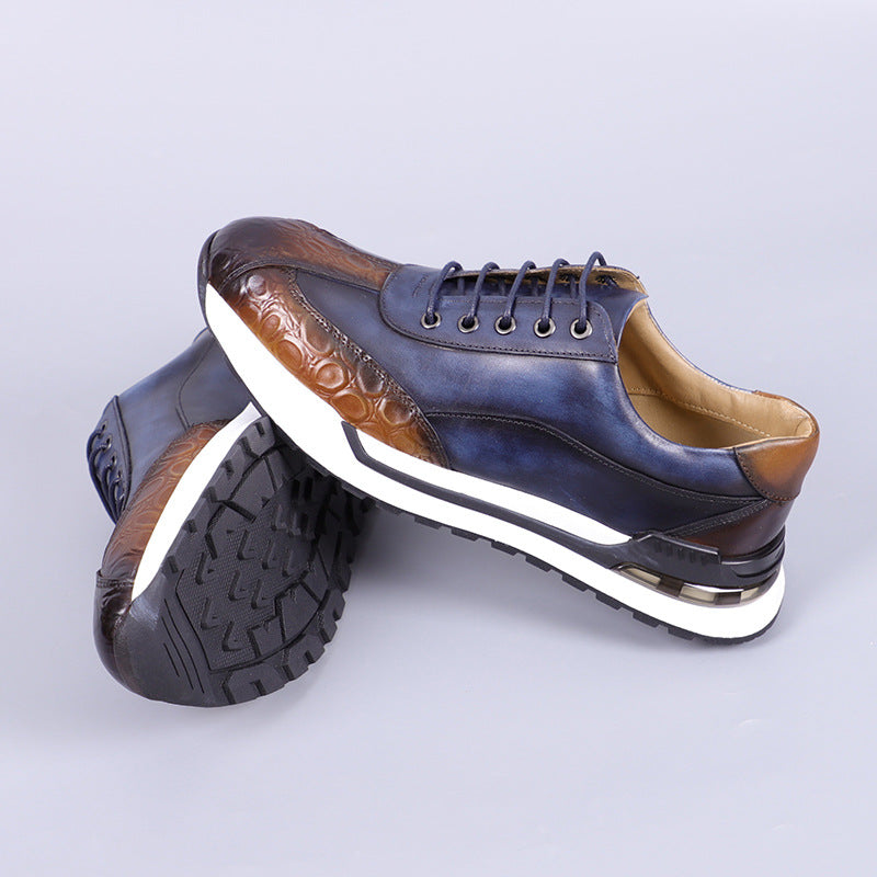 Hitmayer - Scarpa Da Ginnastica In Pelle Con Lacci