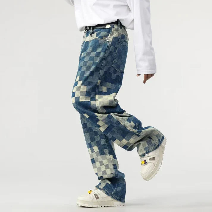 Luc - Jeans In Denim a Mosaico
