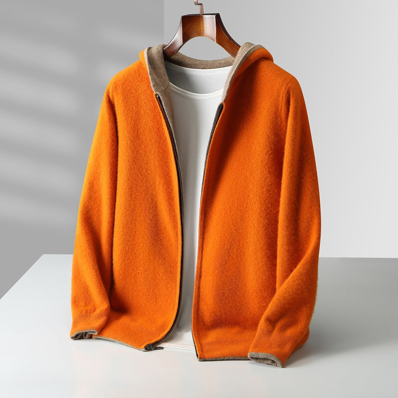 Ayalon - Felpa Con Cappuccio in Cashmere Reversibile
