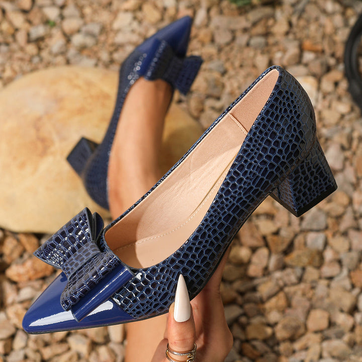 Niliya - Scarpe a Punta Con Fiocco