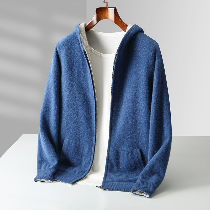 Ayalon - Felpa Con Cappuccio in Cashmere Reversibile