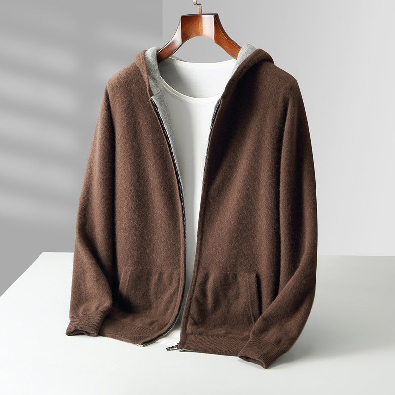 Ayalon - Felpa Con Cappuccio in Cashmere Reversibile