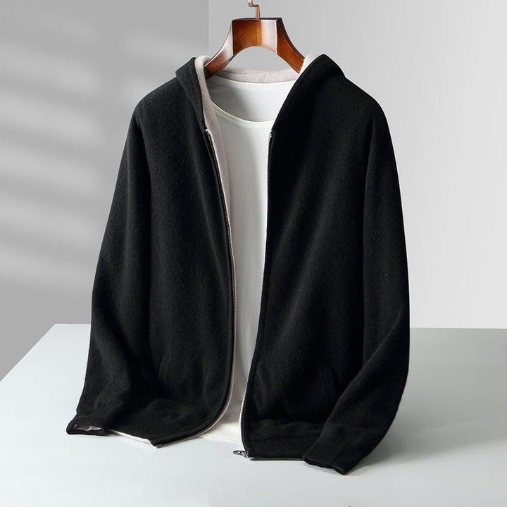 Ayalon - Felpa Con Cappuccio in Cashmere Reversibile