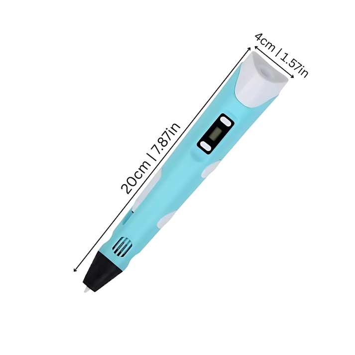 SketchFlow - Set Di Penne Portatili Per Stampa 3D Con Display LED