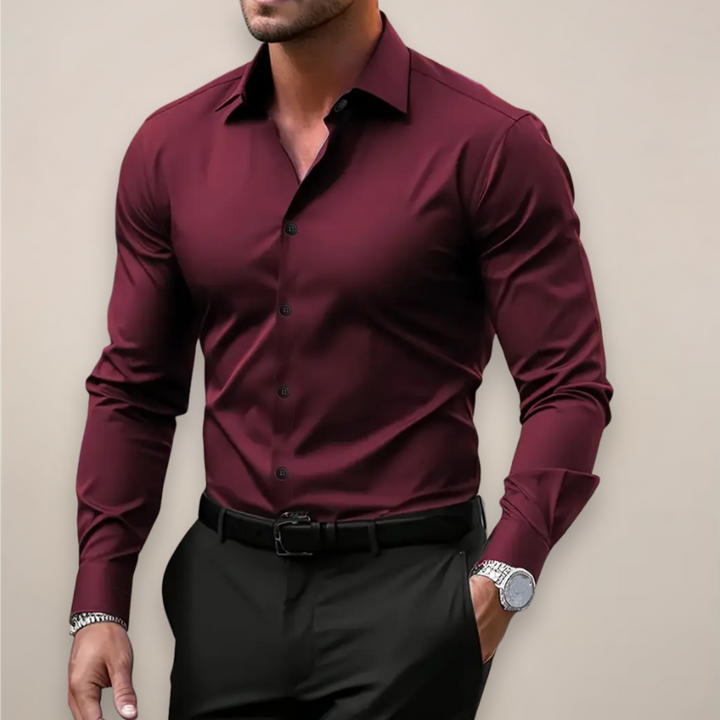 Brenno - Camicia a Maniche Lunghe Con Bottoni