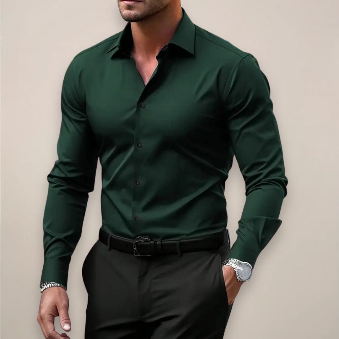 Brenno - Camicia a Maniche Lunghe Con Bottoni