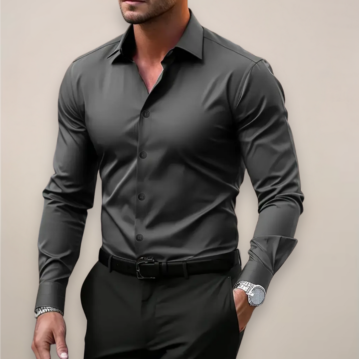 Brenno - Camicia a Maniche Lunghe Con Bottoni