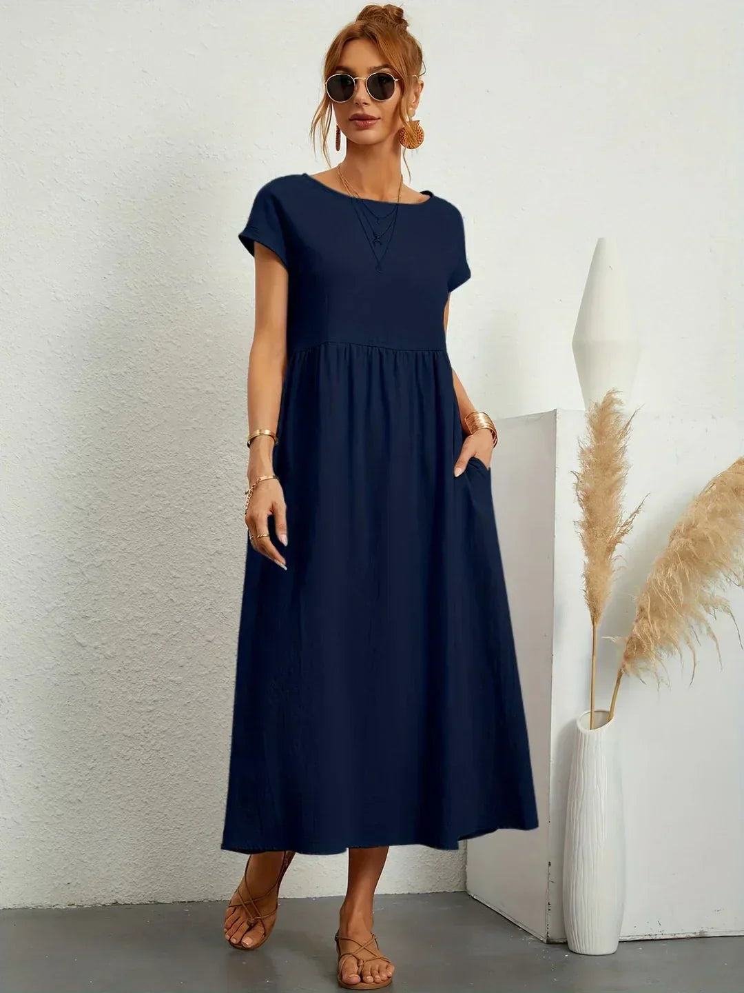 Neila - Abito Lungo Oversize Con Tasca