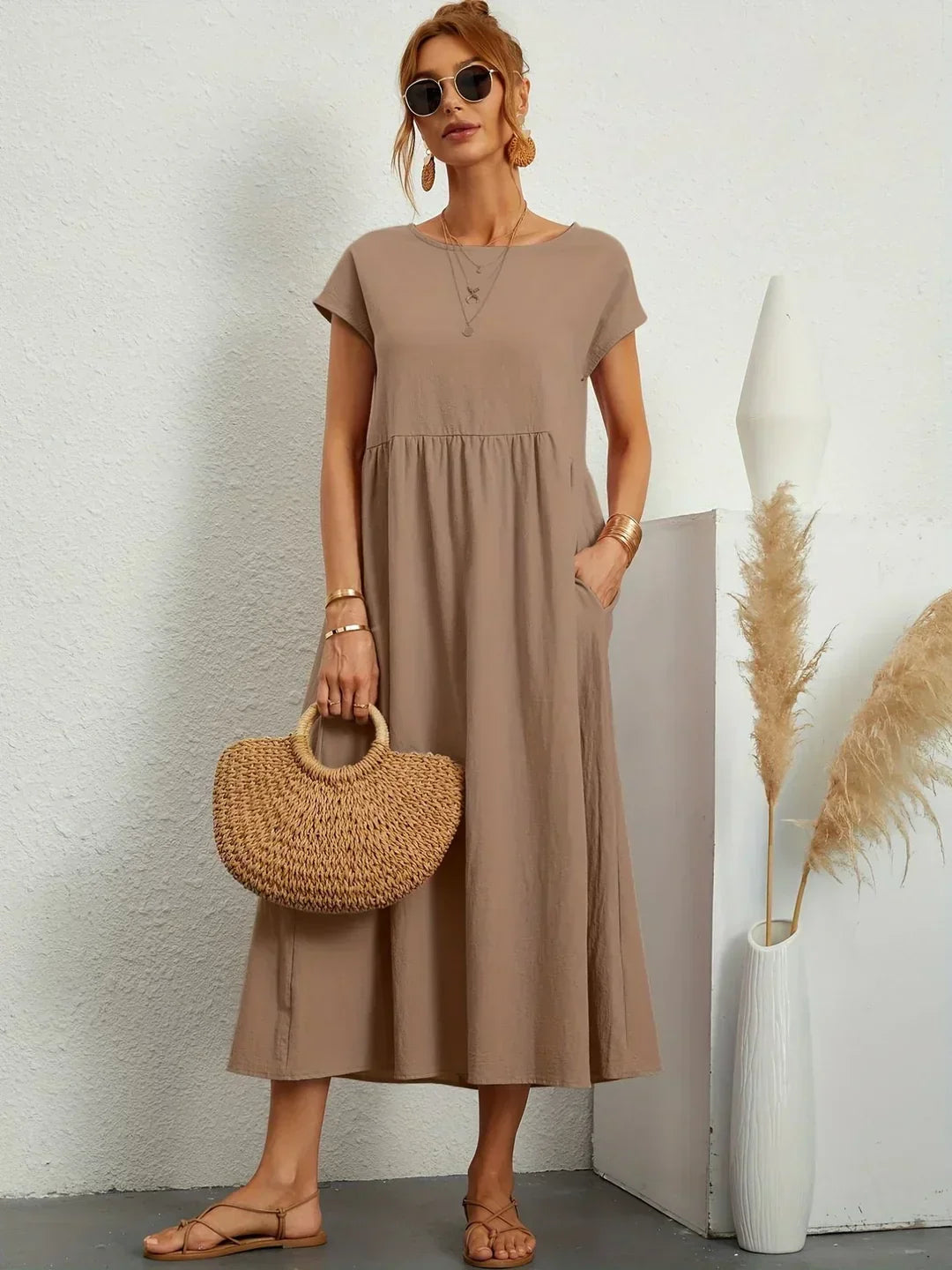Neila - Abito Lungo Oversize Con Tasca