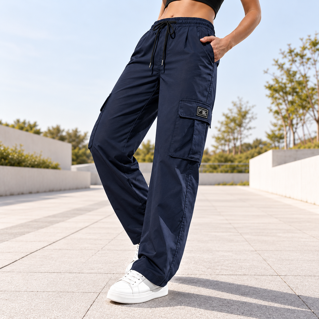 lauriane - Pantaloni Cargo a Gamba Dritta