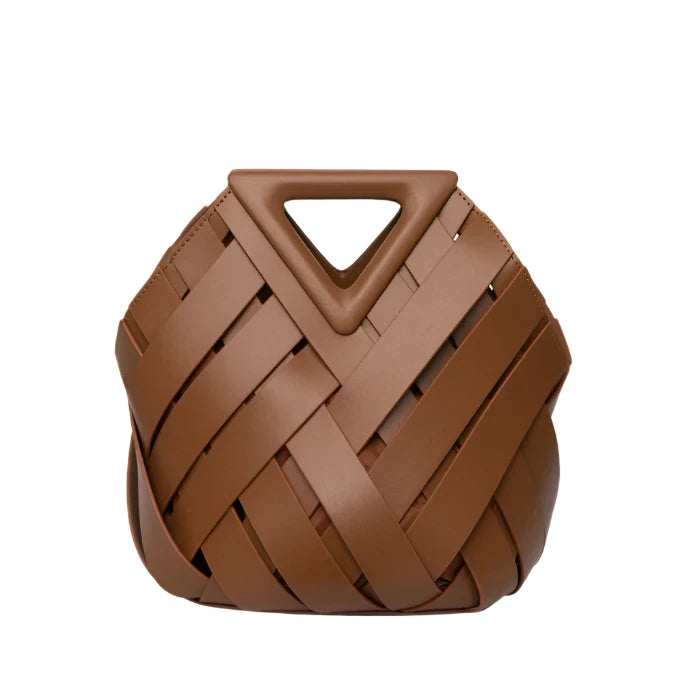 Vivetha - Borsa a Tracolla con Manico a Triangolo