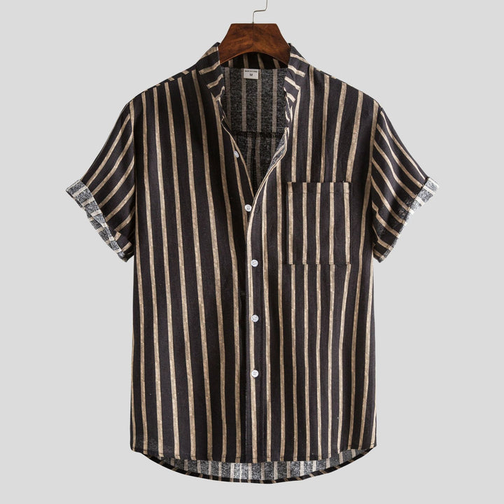 Lachlan - T-Camicia Elegante Con Bottoni