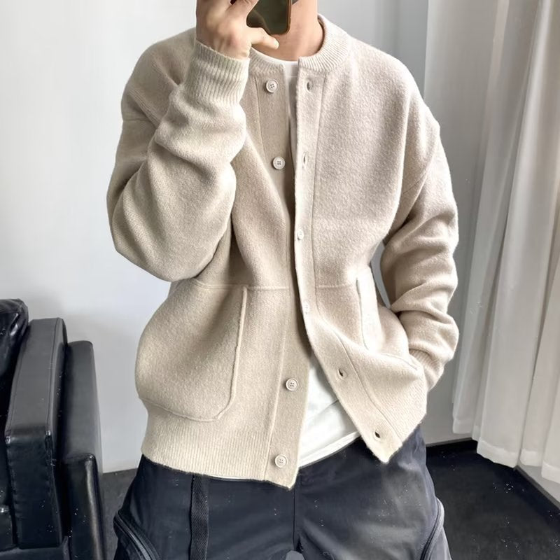 Ewald – Maglione Sofisticato Con Chiusura a Bottoni