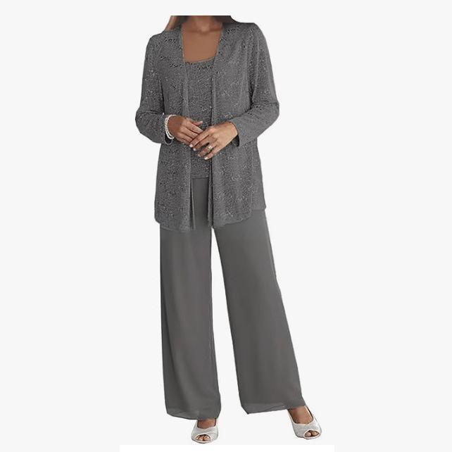 Gimena - Set Composto Da Cardigan E Pantaloni Con Glitter