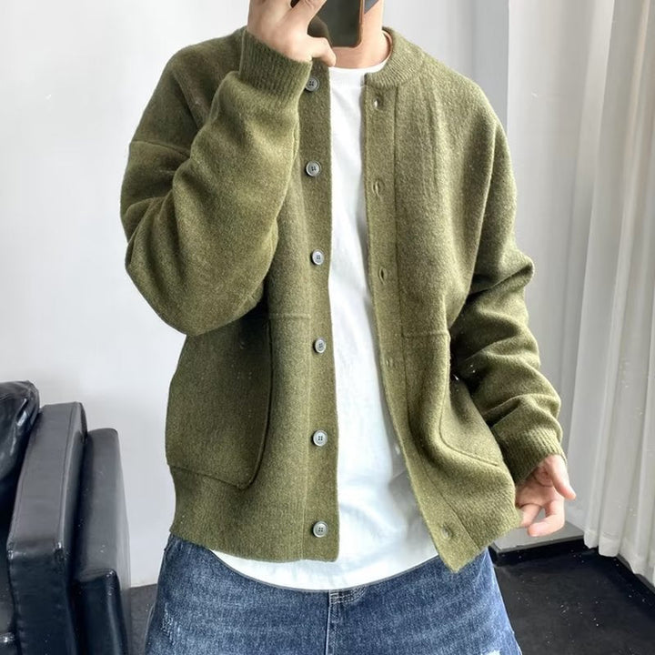 Ewald – Maglione Sofisticato Con Chiusura a Bottoni