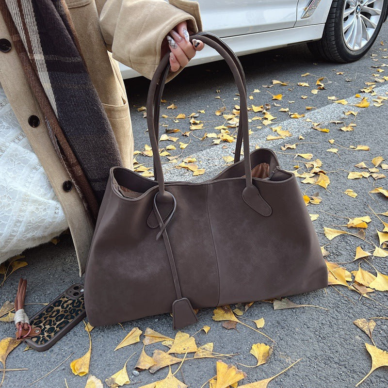 Umaiza - Borsa a Tracolla in Ecopelle Scamosciata alla Moda