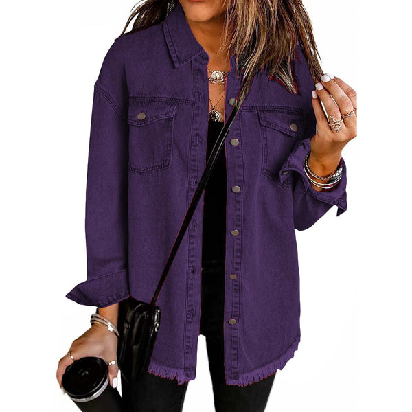 Kahlia - Giacca in Denim a Maniche Lunghe
