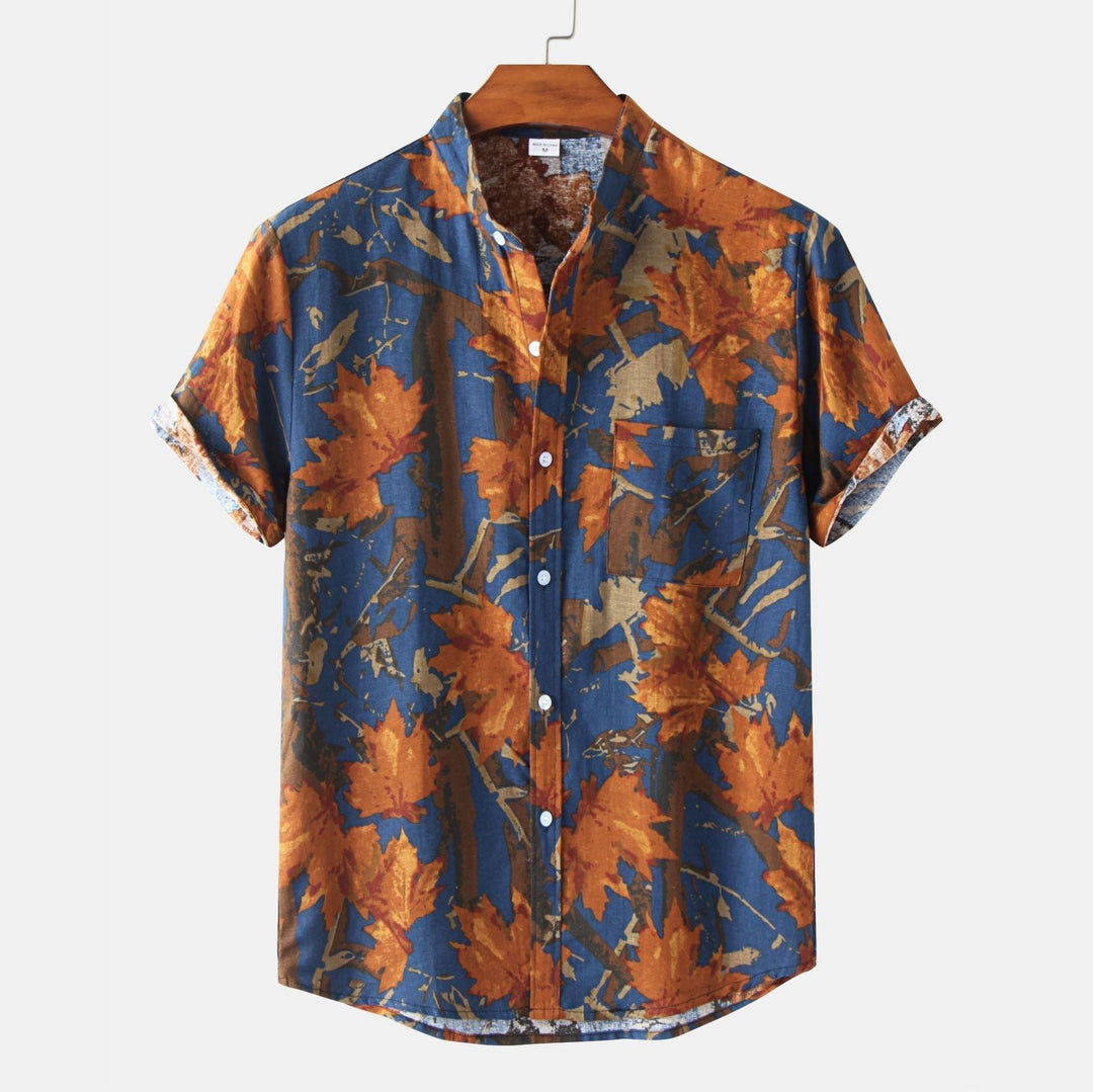 Lachlan - T-Camicia Elegante Con Bottoni