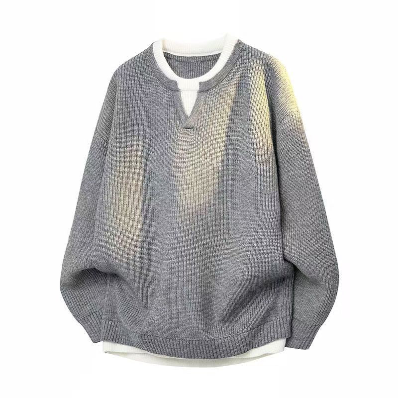 Avner - Maglione Lavorato a Maglia a Maniche Lunghe