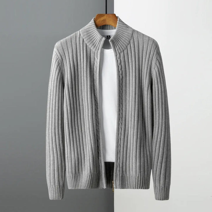 Ovidiu - Cardigan a Righe Con Cerniera