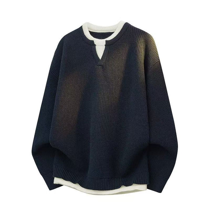 Avner - Maglione Lavorato a Maglia a Maniche Lunghe