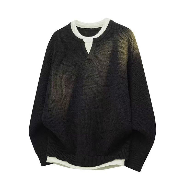 Avner - Maglione Lavorato a Maglia a Maniche Lunghe
