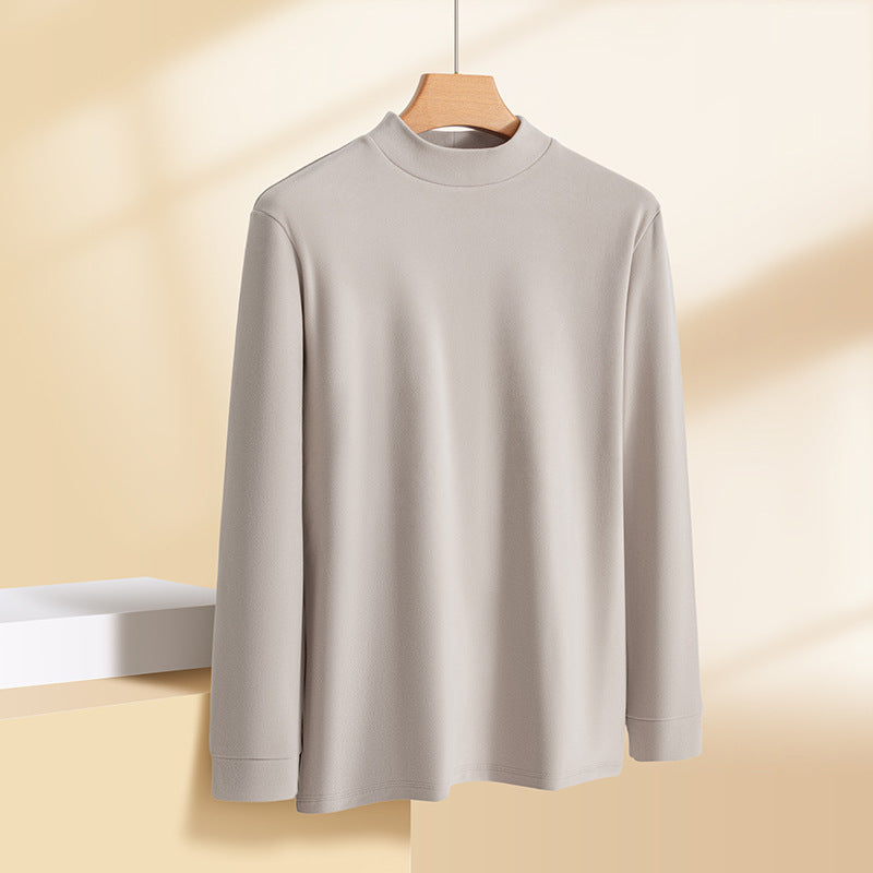 Zimran - Camicia a Maniche Lunghe Con Collo Rotondo