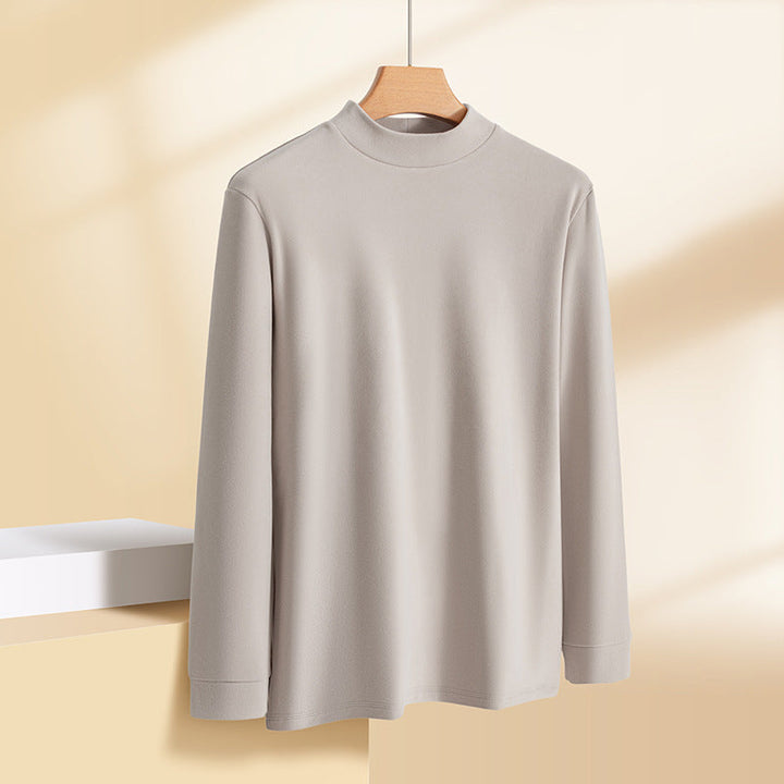 Zimran - Camicia a Maniche Lunghe Con Collo Rotondo
