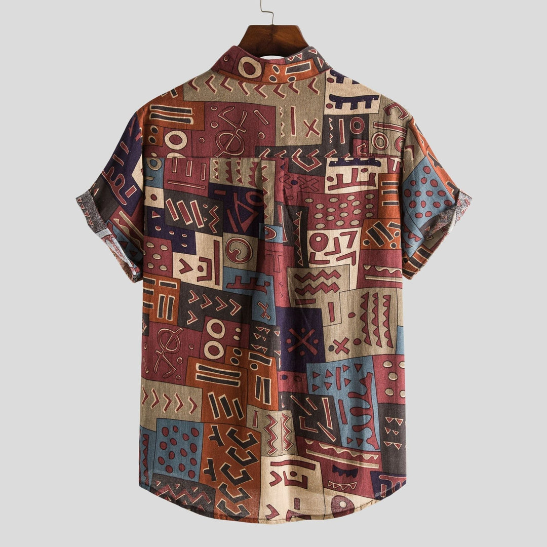 Lachlan - T-Camicia Elegante Con Bottoni