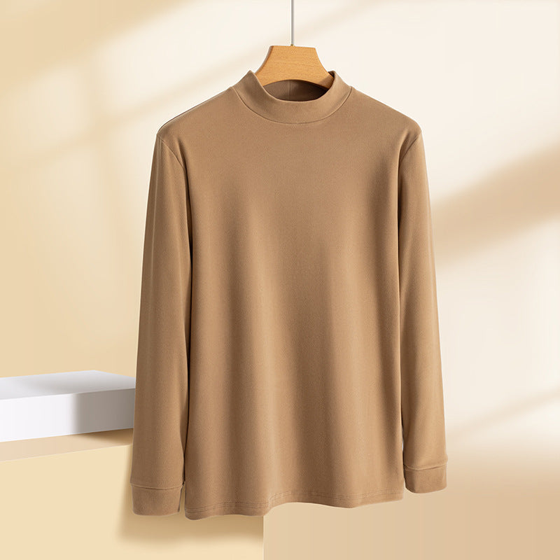 Zimran - Camicia a Maniche Lunghe Con Collo Rotondo