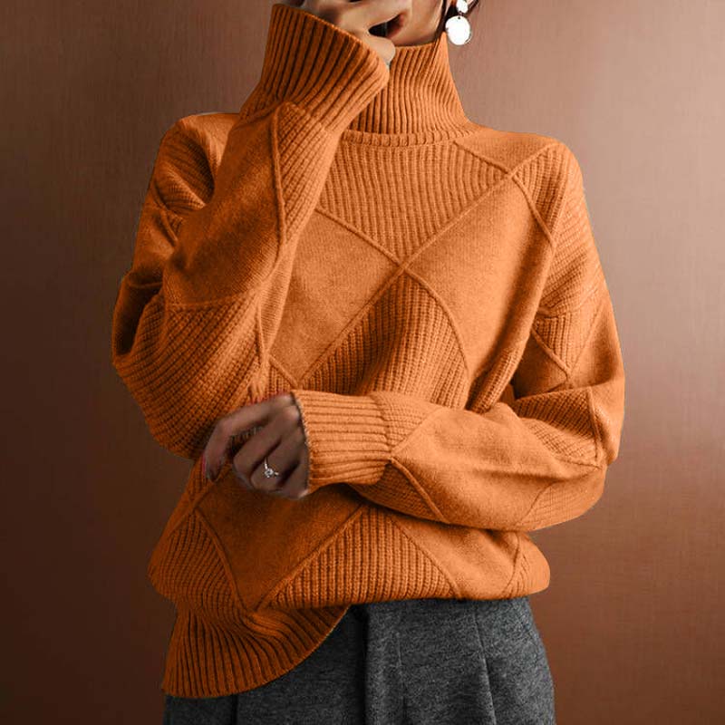 Jorinde - Maglione Lavorato a Maglia Con Collo Alto