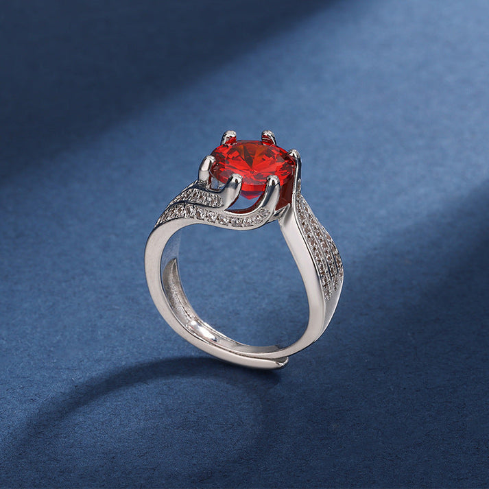 Halyna - Anello Con Moissanite Super Flash Da 3 Carati