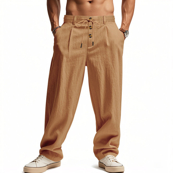 Gencio - Pantaloni Comodi in Lino