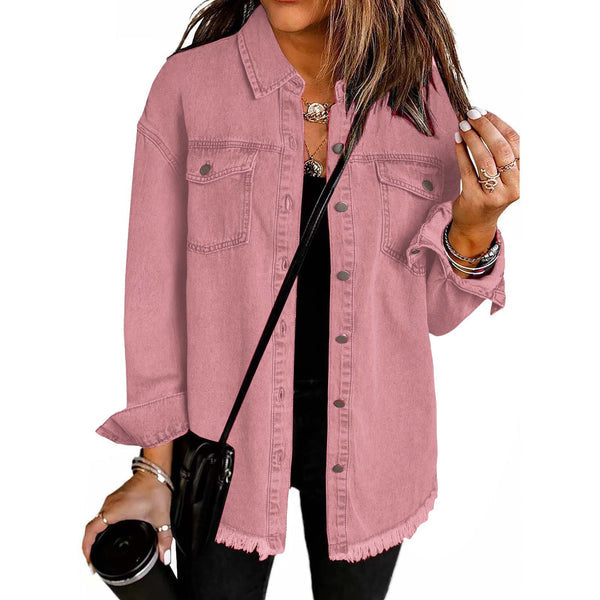 Kahlia - Giacca in Denim a Maniche Lunghe